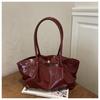 Large Capacity Tote Bag, Small and Unique Pleated Bag, Simple and Trendy Shoulder Bag