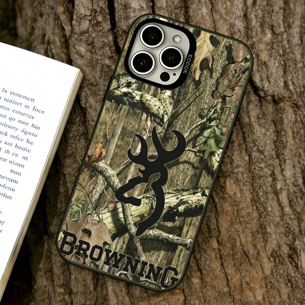

Deer Hunting Camo Phone Case For iPhone 17,16,15,14,13,12,11 Plus,Pro Max,XS,Colorful Silver Black Cover iPhone17Pro
