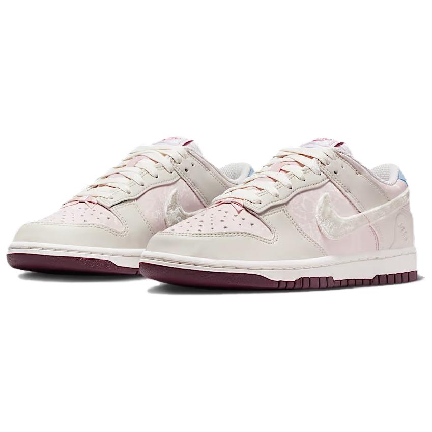 Nike Scarpe Skateboard Dunk Low top Donna Beige Rosa IQ1145-610