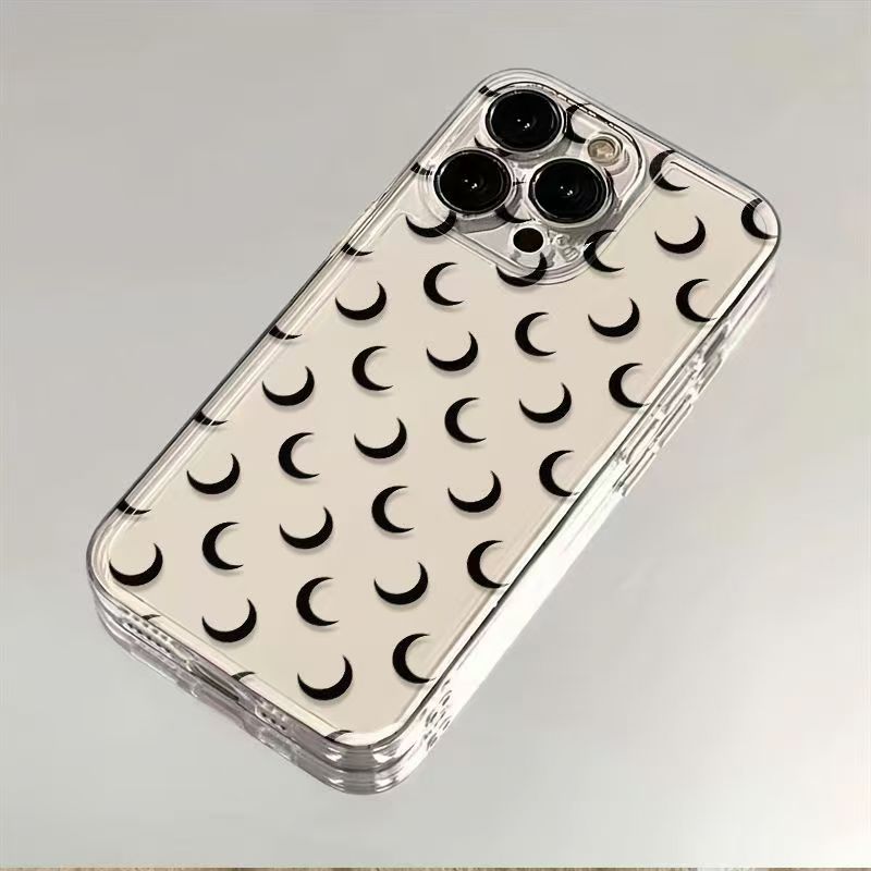 

Moon Pattern Clear Phone Case For Samsung Galaxy S23 S24 S25 S26 Ultra S22 S21 S20 Plus FE A71 A72 A73 Soft Clear Tpu Cover Galaxy S22 5G