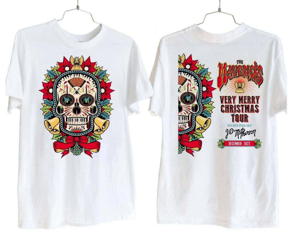 2022 The Mavericks A Very Merry Christmas Tour T-Shirt Unisex T-Shirt XXXXL