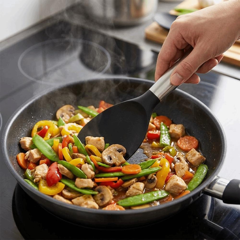 Heat Resistant Handle Spoon Non stick Rice Paddle Eco friendly Kitchen  Spoon  Home Kitchen