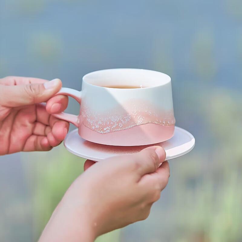 Xiangshang Latte Art Couple Coffee Mug Set