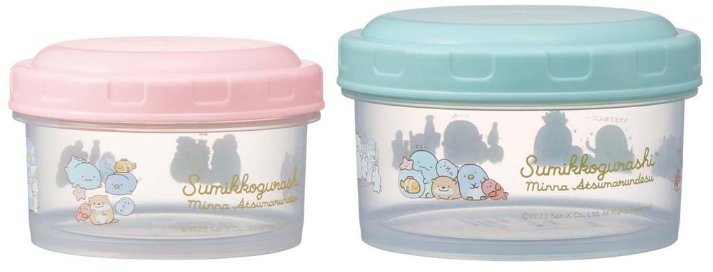 Skater Food Storage Lunch Sumikko Set of Made in Container, Container, Box, Gurashi, S/M, 2, Japan, RFC2S-A