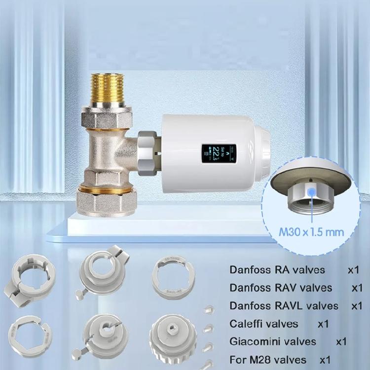 Energy Efficient Radiator Valves Adapter Easy Installation Plastic Texture for Home Office and Commercial Heating Systems