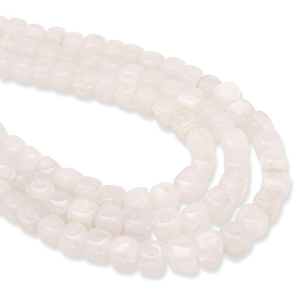 Natural Stone Square Cube Agates Beads Charm Loose Spacer Beads 6-8mm Jewelry Making Accessories Beadwork DIY Necklace Bracelets