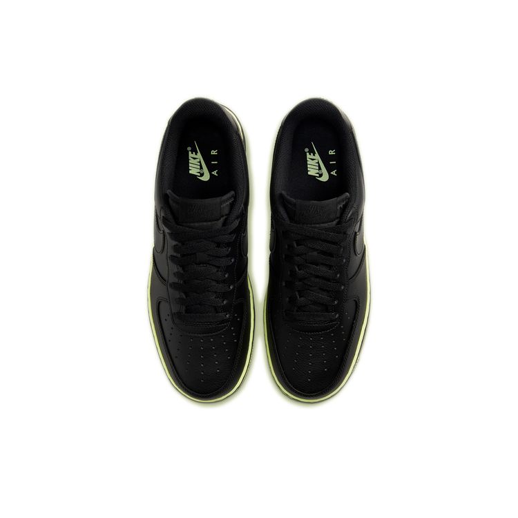 Nike Air Force 1 Low Ribbon - Volt Unisex Sneakers Black Barely-Volt CJ1393-003
