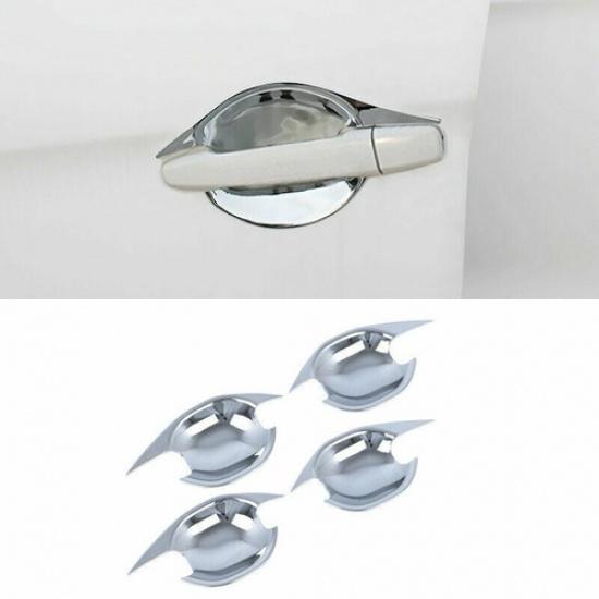 Chrome Side Door Bowl Cover Trims For Mitsubishi ASX RVR Outlander Sport 2013-18