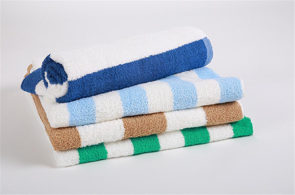 Minimalist Striped Cotton Beach Towel With Absorbent Quickdry Fabric For Adults Outdoor Use