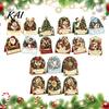 Künstliche Perlen Kunst Weihnachtskarten-Set DIY-Kit, 3D Pop-Up Schneemann Segenskarten für Freunde Weihnachtsmann Elch Kranz Karte, Handgemachte Weihnachten Familie Und Projekte