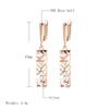 Nuovi Orecchini a Cerchio Largo Quadrati alla Moda da Donna Colore Oro Rosa Mix Bohemien Orecchini Lunghi Etnici Gioielli Retro