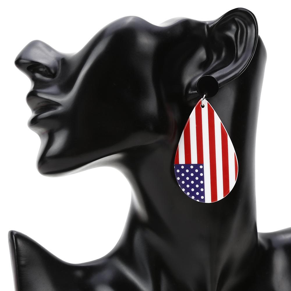 European and American Trendy New Acrylic Water Drop Earrings, Basketball and Football Earrings