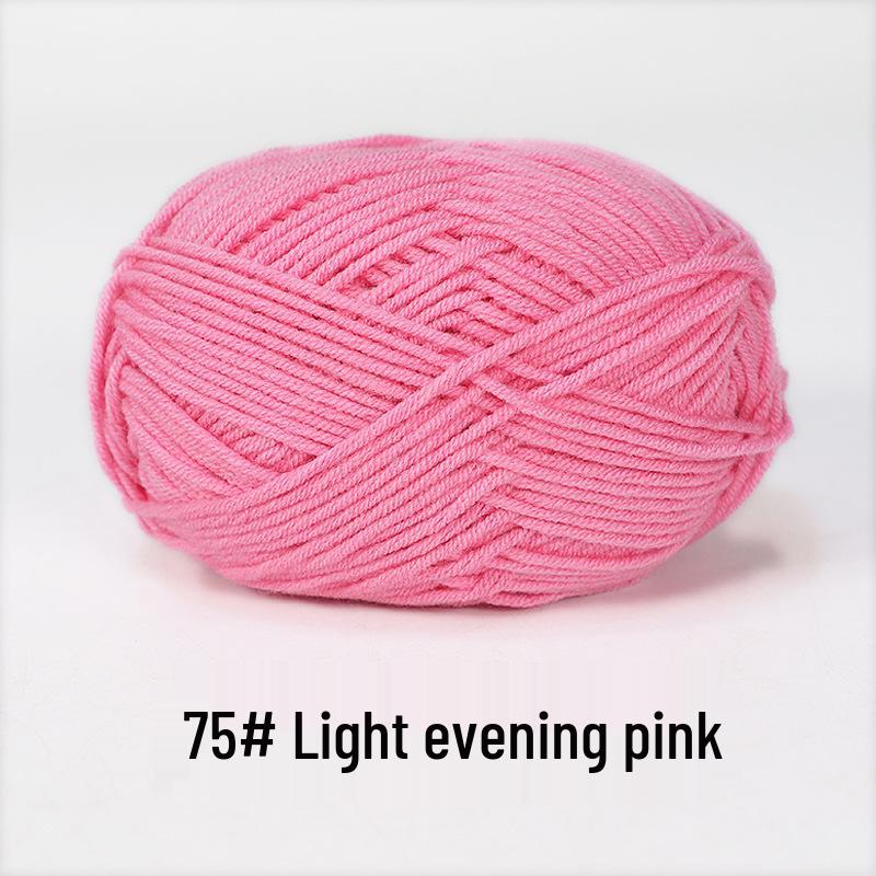 Baby 4-lagiges Milchbaumwollgarn zum Stricken von DIY-Schals oder Decken