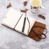 CEETOL Genuine Leather Travel Notebook, Handmade Planner, Planner, with Premium Leather Cover (Brown, Medium (13*9.5*2.5cm))