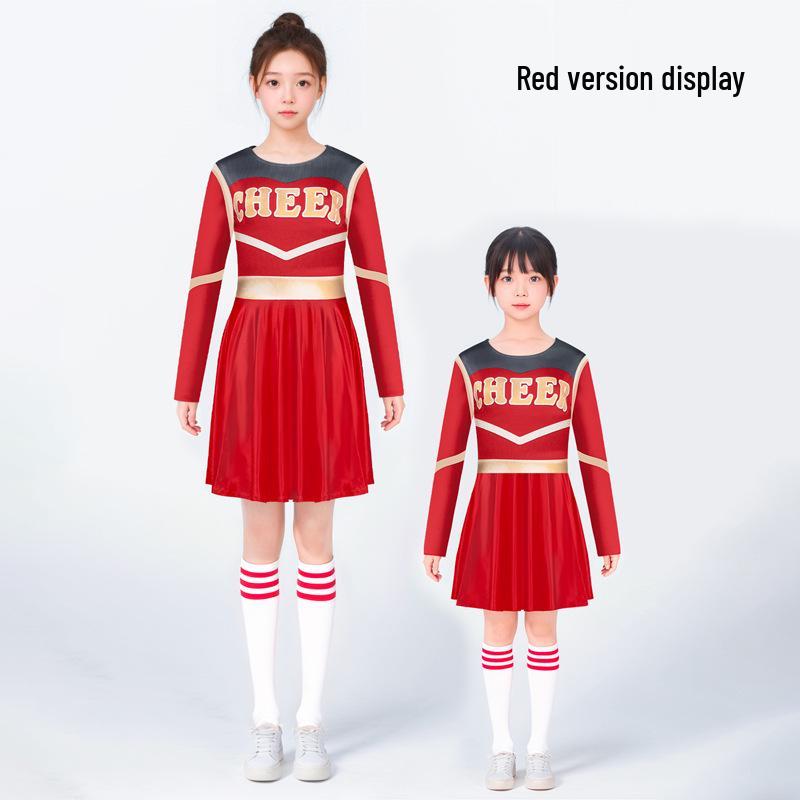 Three-Color Cheerleading Cosplay Skirt Baby Costume