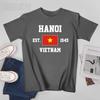 Patriotische Flagge Vietnam Gegr. 1945 Hanoi Unisex T-Shirt Shirts T-Shirt Rundhals T-Shirts Unisex Jungenkleidung 100% Baumwolle