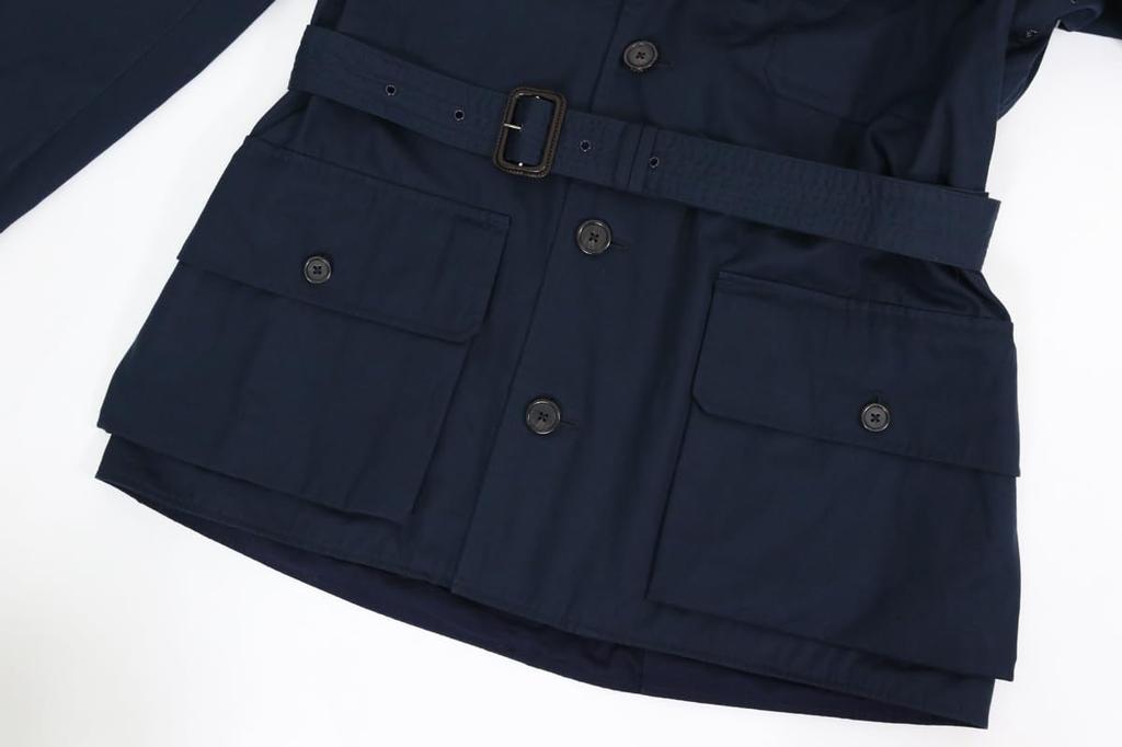 POLO RALPH LAUREN Men’s Twill Belted Coat, Navy, Size L, Classic Belted Outerwear Jacket (01010008)