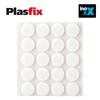 Pack 20 White Synthetic Adhesive Felts Ø17mm Plasfix Inofix