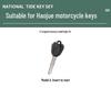 Motorcycle Key Cover for Haojue USR125, DR300, XCR, and TRDR150AFR Models - National Tide Design
