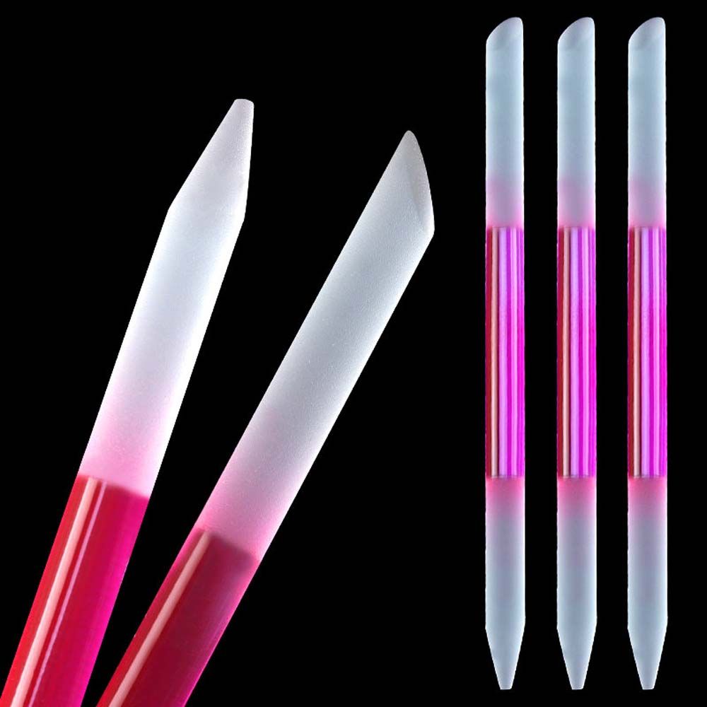 Polishing Manicure Tools Glass Cuticle Pusher Double Sided Nail File Cuticle Remover Pedicure Tool