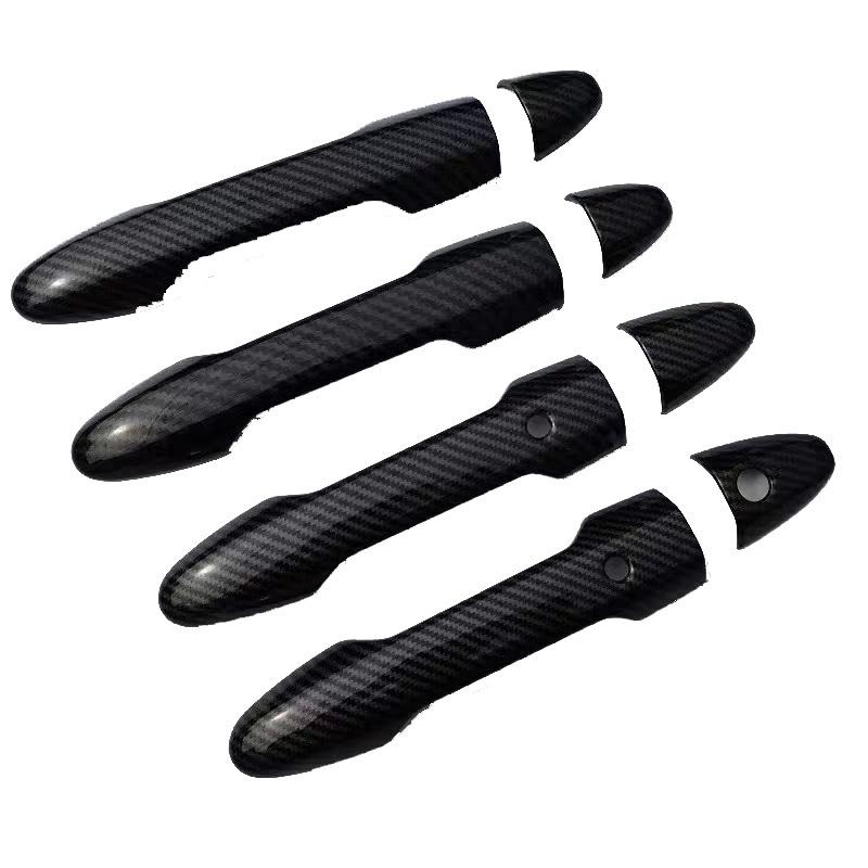 For Honda Freed GB5 GB6 GB7 GB8 2016 2017 Accessories Car ABS Carbon Black Door Handles Cover Auto Stickers Trim Styling