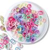 MUAH Colorful Hair Ties for Kids, Babies, and Small Children. Hair Accessories for Girls. 100-Piece Set.