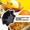 Set of 4 Multifunctional Fluted Flower Shape Cake Pan Carbon Steel Reusable Tortillas Shell Molds for Home Baking