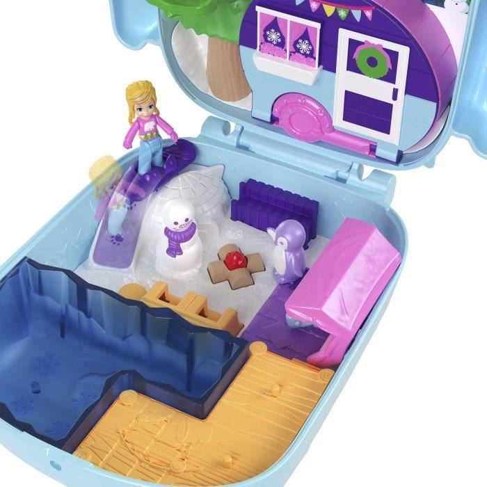 Eulen-Pyjama-Party-Spielset - Polly Pocket - hkv37 - Mini-Puppe Polly Pocket Kompakt-Spielset