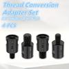4pcs Polisher Thread Adapter Set – 5/8-11 To M14 & M10, Metal Universal Converter Kit