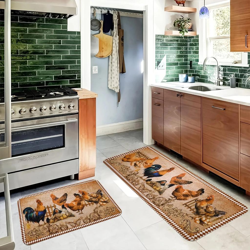 1PC 3D Patroon Keukenvloerkleed Antislip Deurmatten Pop design Badkamervloerkleed Badmat Tapijt voor Thuis Gootsteen Wasruimte Decor