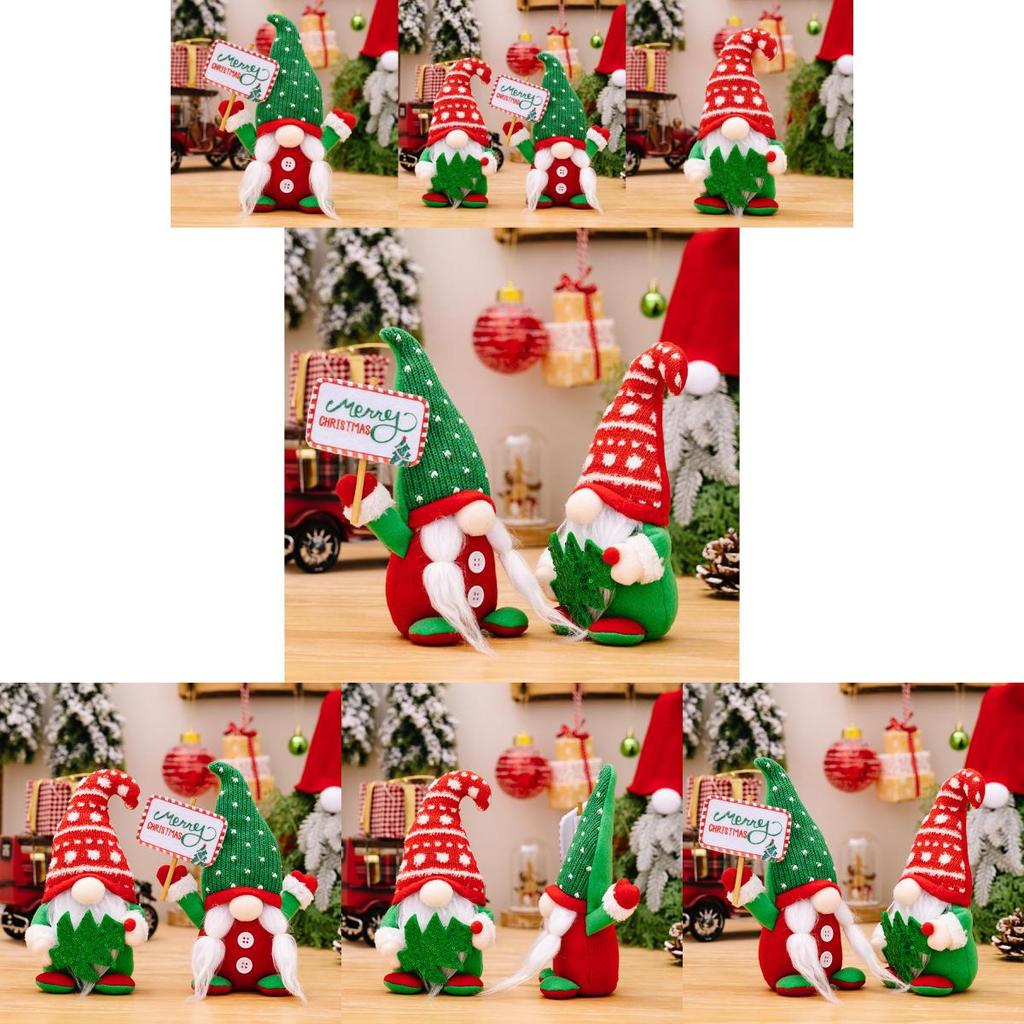 Unique Polyester Gnome Figurine With Red Curved Hat Ideal For Holiday Seasonal Decorations