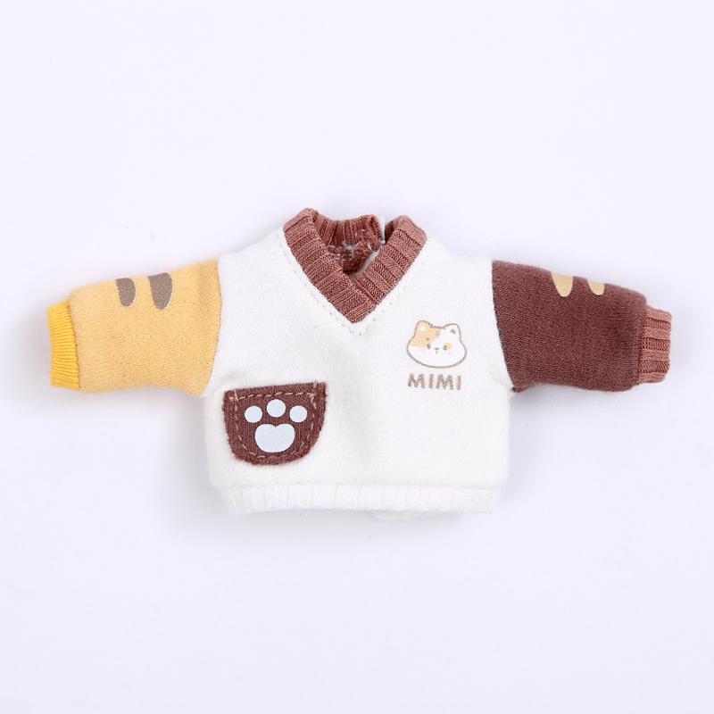 OB11 Clothes Cat Sweatshirt Hoodie Casual Jacket for Obitsu11, Molly, GSC Body, DDF, YMY, 1/12bjd Doll Accessories Toy Coat