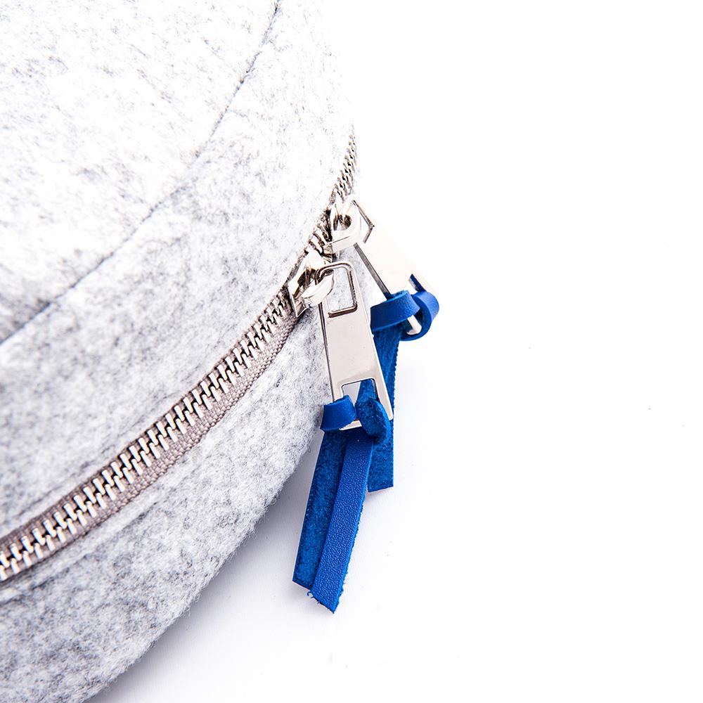 Biggdesign Owl and City Zippered Felt Backpack