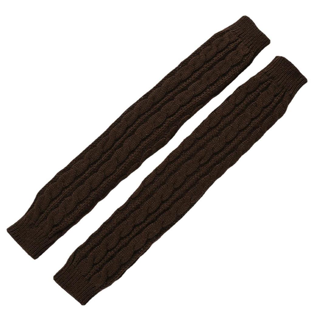 Autumn and Winter Half Finger Knitted Women's Gloves Long Warm Fingerless Sleeves Arm Sleeves