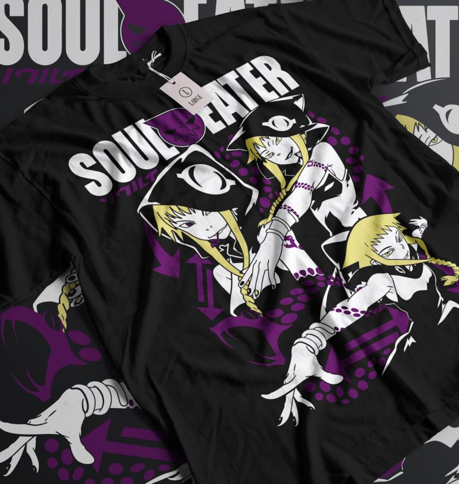 Soul Eater Maka Albarn Shirt -soul eater shirt,soul eater franken stein,anime shirt,soul eater medusa,maka albarn T-Shirt,anime T-Shirt XL