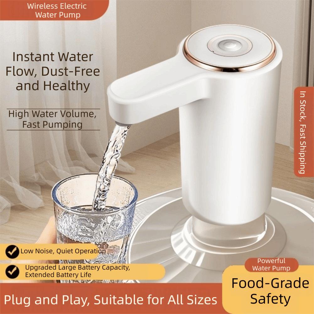 USB Charging Electric Bottled Water Dispenser Type-C Charging Smart Water Bottle Pump  Home Use