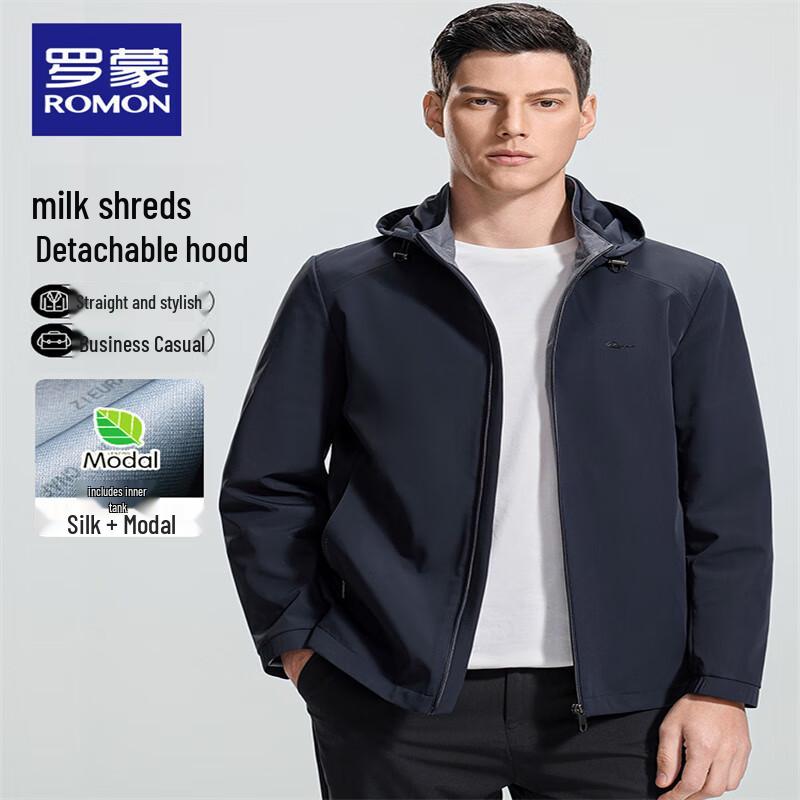 ROMON Men's Milk Silk Casual Warm Jacket 7J147222