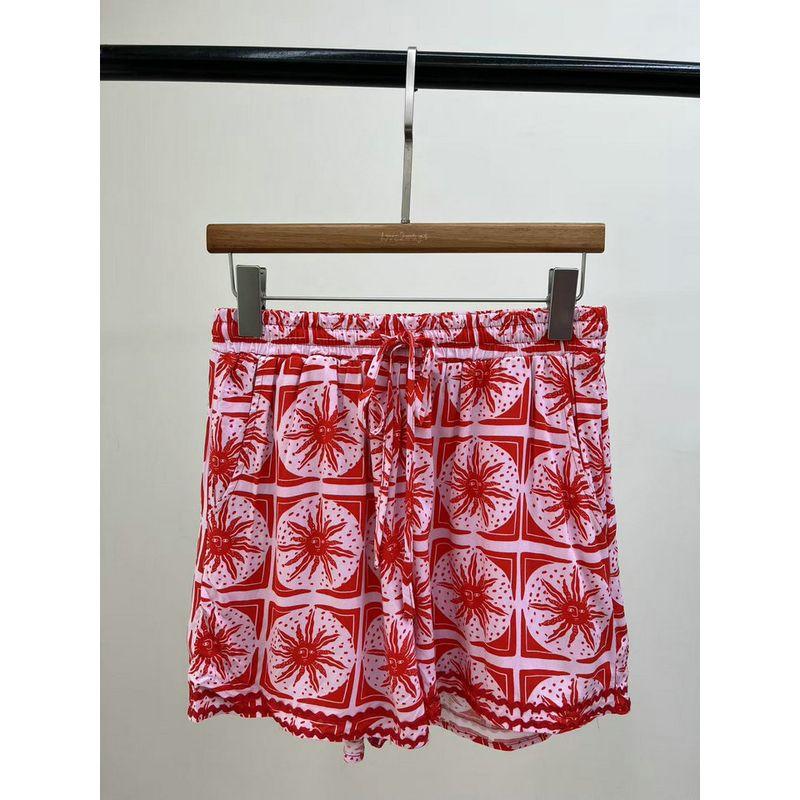 

Foreign Trade Original Order Veryj American vintage Advanced Primary Color Sun Print Rayon Shirts Holiday Style Series No. 2 color (shorts) L