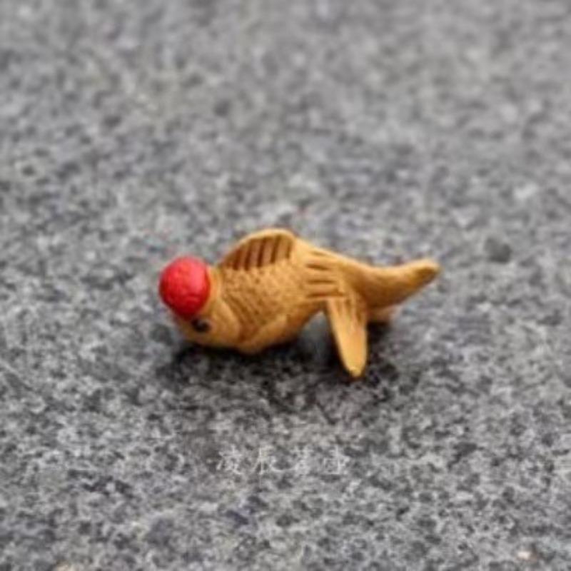 Cute Goldfish Purple Clay Tea Pets,Tea Table Ornament Tea Accessories,Handmade Gift That Brings Good Luck,Chinese Tea Pet Yixing