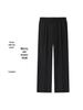 Women's Plus Velvet Wide-Leg Pants: Autumn/Winter Cotton Drape, Thick, Straight-Leg for Middle-Aged & Elderly