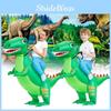 Dinosaur Inflatable Green Costume Adults Child Christmas Halloween Up Dress