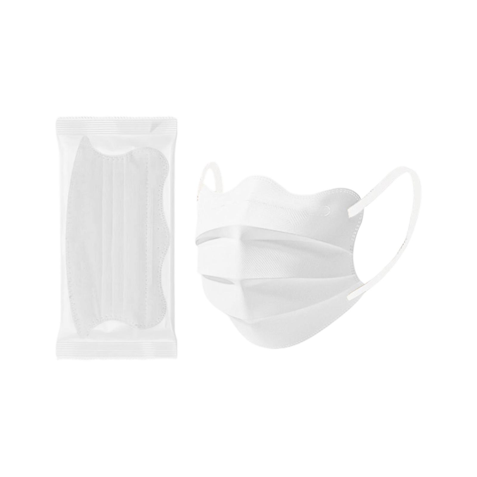 

Disposable Eye Protection Corner Mask Individually Packaged Breathable Soft Material Face Covering for Daily Use Comfortable Fit One Size білий