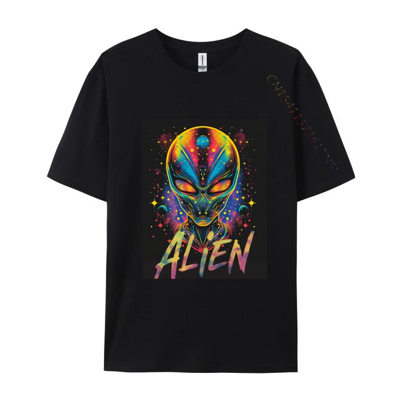 ALIEN HEAD TShirt Personalized Tshirt Prevalent Mens Cotton Tshirts Tops Tees Colorful 3d Printed T Shirts
