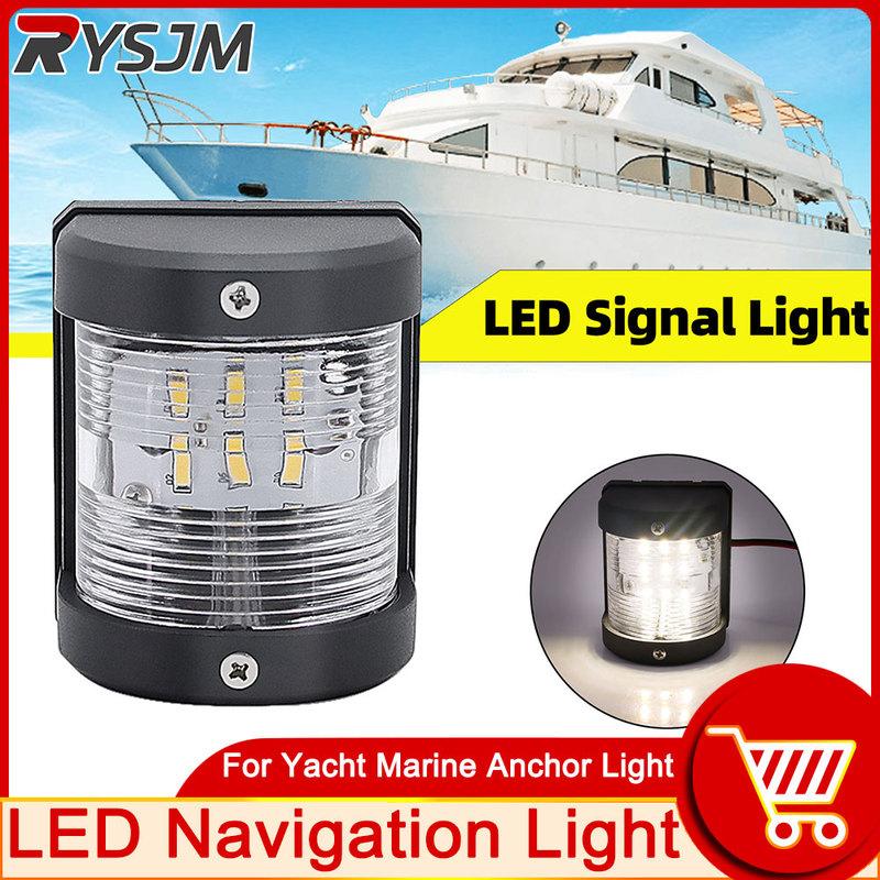Navigation Light White 12V LED Marine Waterproof Boat Side Bow Light Sailing Signal Light For Marine Boat Yacht Truck Trailer