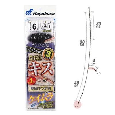 HAYABUSA Throwing Kiss Balance Style Akita Fox Design, Two-Hook, 6-1-3mm, NT666