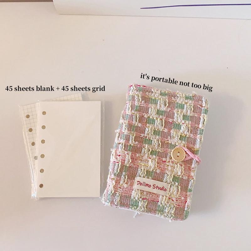 

Мягкий переплет формата А7, блокнот, журнал, милая девушка, портативный блокнот в сетке, пустой блокнот для ежедневника, мини-карманный справочник, план-книга