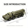 Military Assembly Model 1/72 Scale Tornado Long-Range Rocket Launcher Display for Adult Gift