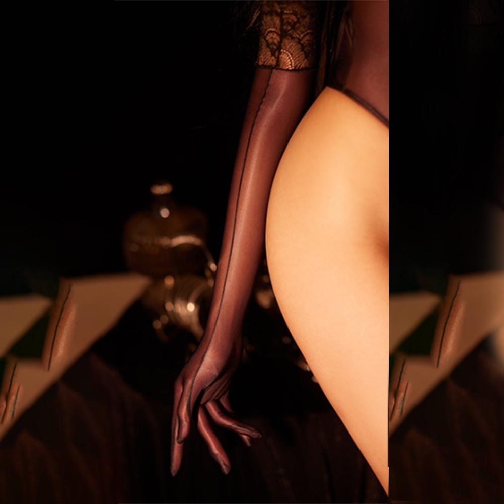 Finger Pantyhose Gloves Glossy Long Sheer Tight Stocking