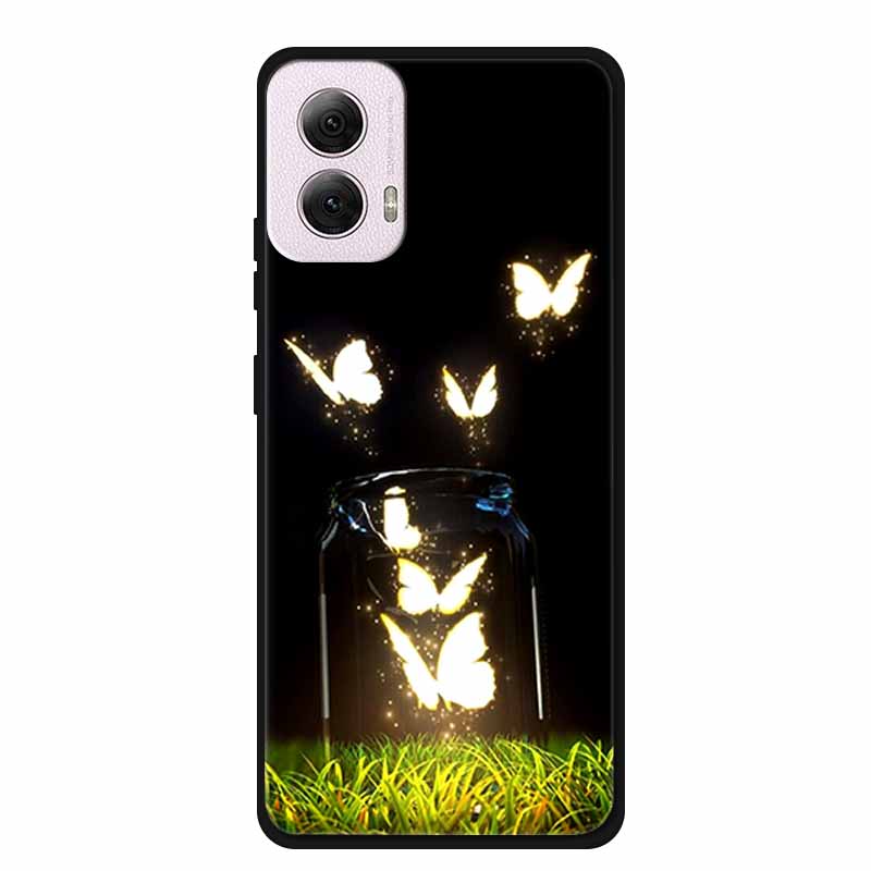 For Moto G Power 2024 Case TPU Animals Soft Silicone Phone Cases For Motorola G Power 2024 5G Wolf Protector Original Back Cover