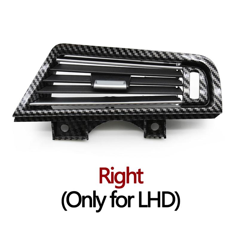 Carbon Fiber LHD RHD Front Rear Chromed AC Vent Grille Cover Panel For BMW 5 Series F10 F11 520 525 528 530 535